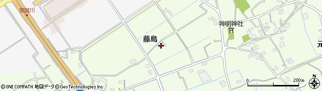 徳島県阿南市那賀川町上福井藤島周辺の地図
