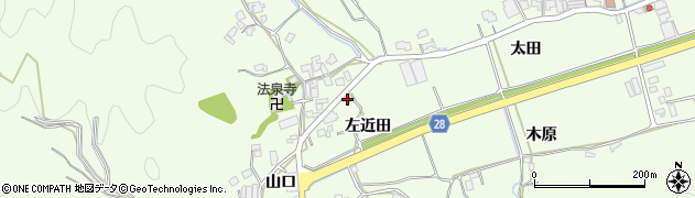 徳島県小松島市櫛渕町左近田65周辺の地図