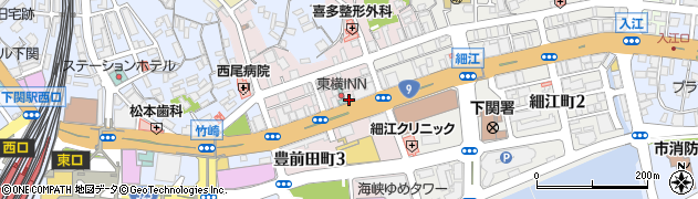 トイレつまり解決・水の生活救急車　下関市・エリア専用ダイヤル周辺の地図