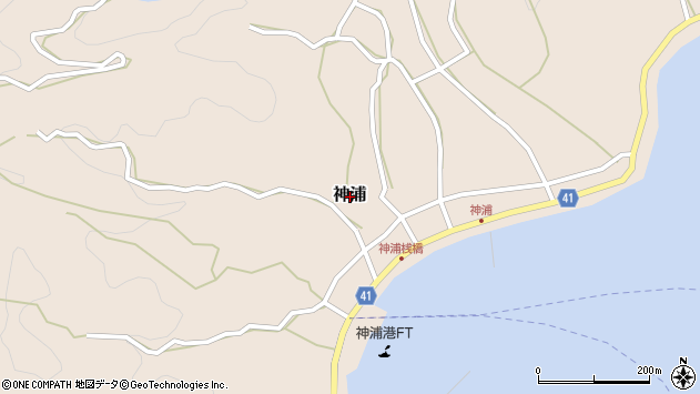 〒791-4505 愛媛県松山市神浦の地図