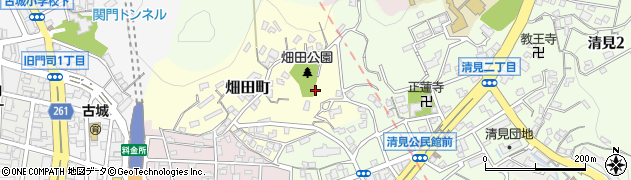 福岡県北九州市門司区畑田町周辺の地図