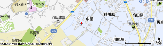 徳島県阿南市羽ノ浦町中庄中屋24周辺の地図