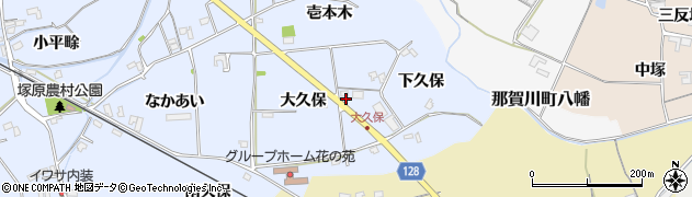 徳島県阿南市羽ノ浦町中庄（大久保）周辺の地図