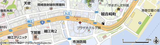 山口自動車無線株式会社　下関営業所周辺の地図