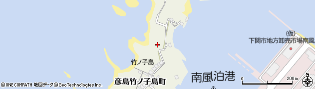 竹ノ子島周辺の地図