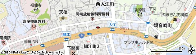 西中国信用金庫　本部人事教育グループ周辺の地図