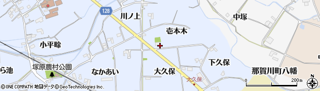 徳島県阿南市羽ノ浦町中庄（壱本木）周辺の地図