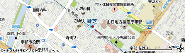 琴芝駅周辺の地図