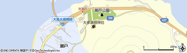 大多満根神社周辺の地図