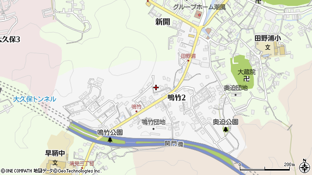 〒801-0881 福岡県北九州市門司区鳴竹の地図