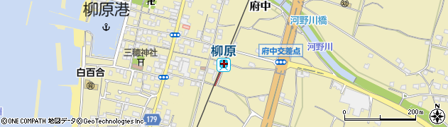 柳原駅周辺の地図
