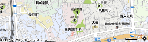 福仙寺周辺の地図