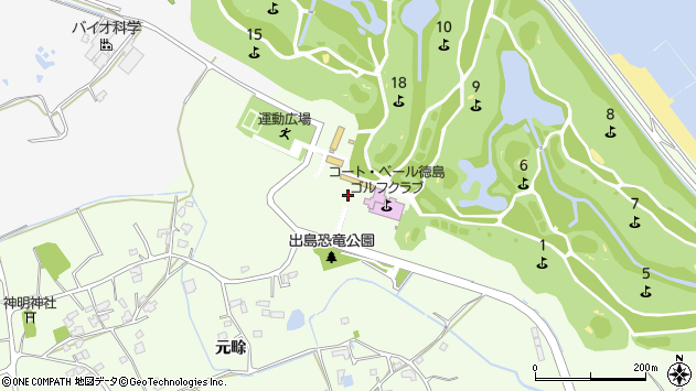 〒779-1244 徳島県阿南市那賀川町みどり台の地図