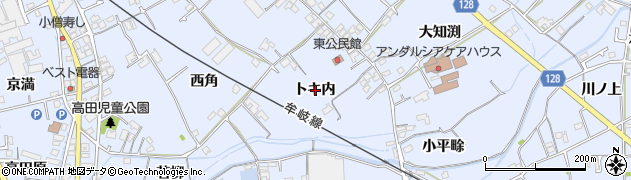 徳島県阿南市羽ノ浦町中庄（トキ内）周辺の地図