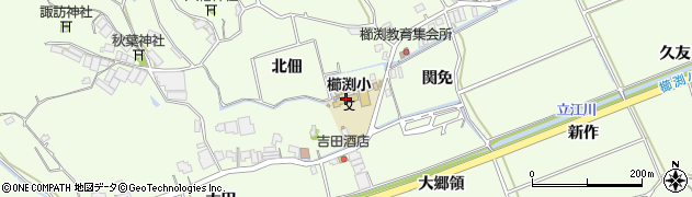 小松島市立櫛渕小学校周辺の地図