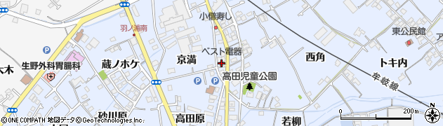 ベスト電器羽ノ浦店周辺の地図