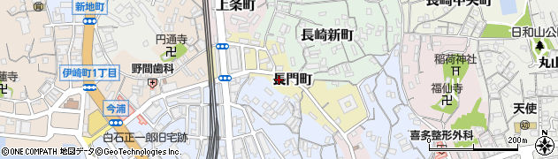 山口県下関市長門町周辺の地図