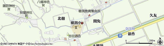 徳島県小松島市櫛渕町（北佃）周辺の地図