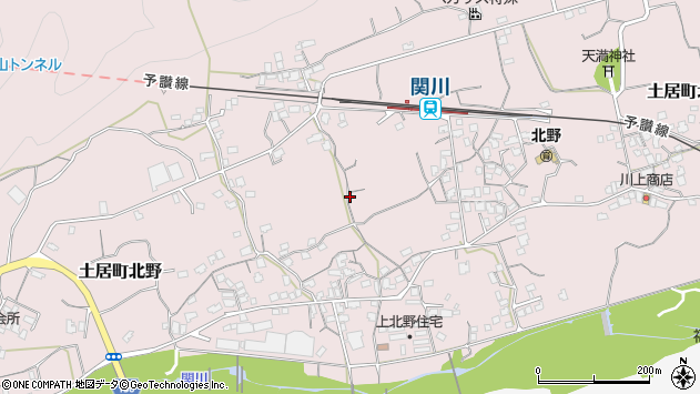 〒799-0722 愛媛県四国中央市土居町北野の地図
