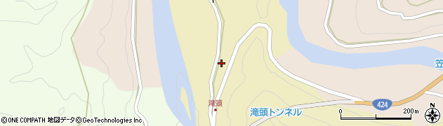 和歌山県日高郡日高川町滝頭50周辺の地図