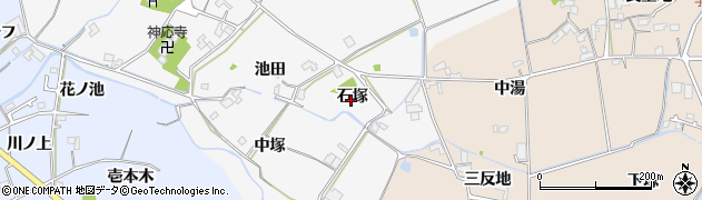 徳島県阿南市那賀川町八幡（石塚）周辺の地図