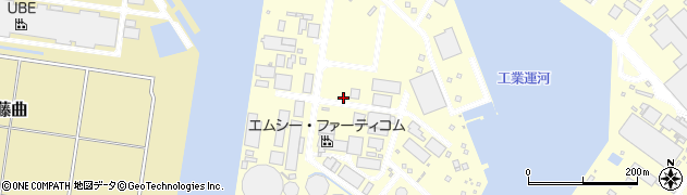 山口県宇部市小串沖の山弥生町周辺の地図