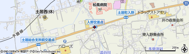 入野周辺の地図