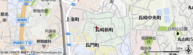 山口県下関市長崎新町周辺の地図
