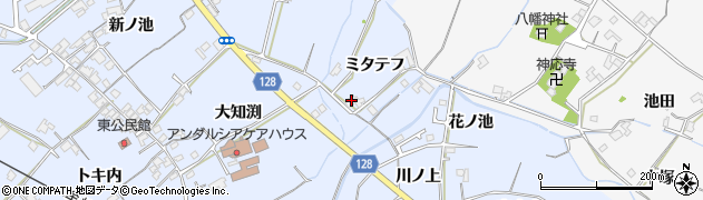 徳島県阿南市羽ノ浦町中庄（ミタテフ）周辺の地図