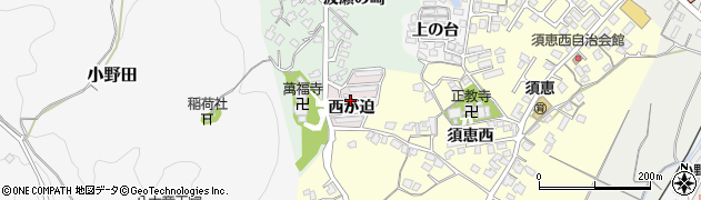 山口県山陽小野田市西が迫周辺の地図