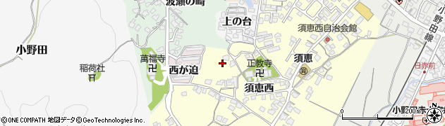 山陽小野田市　須恵児童館周辺の地図