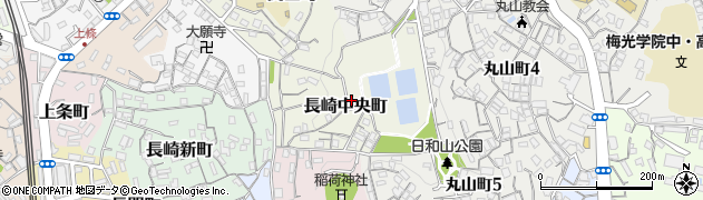 山口県下関市長崎中央町周辺の地図