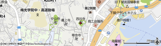 西谷寺周辺の地図