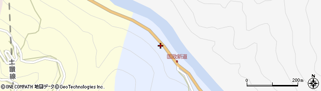 徳島県三好市山城町国政221周辺の地図