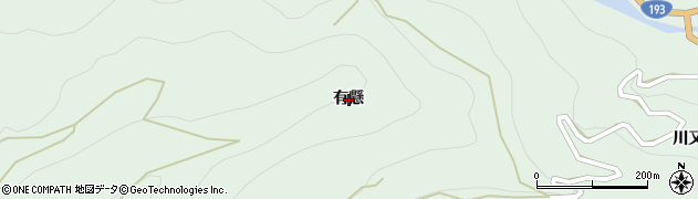 徳島県神山町（名西郡）上分（有懸）周辺の地図