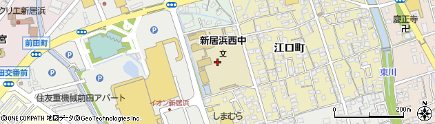 愛媛県新居浜市江口町7周辺の地図