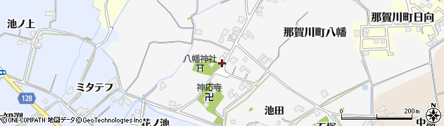 徳島県阿南市那賀川町八幡石川原周辺の地図