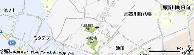徳島県阿南市那賀川町八幡（石川原）周辺の地図