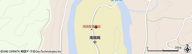 和歌山県日高郡日高川町滝頭周辺の地図