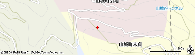 徳島県三好市山城町引地347周辺の地図