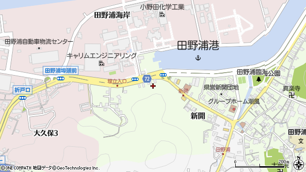 〒801-0885 福岡県北九州市門司区新開の地図