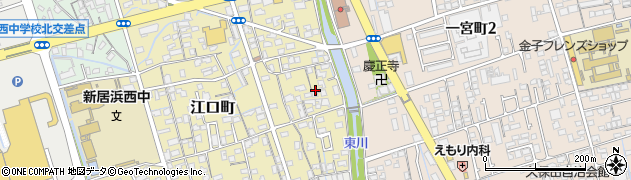 愛媛県新居浜市江口町12周辺の地図