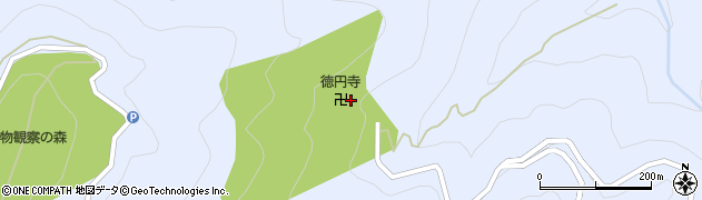 徳島県佐那河内村（名東郡）下（壁ケ嶽）周辺の地図