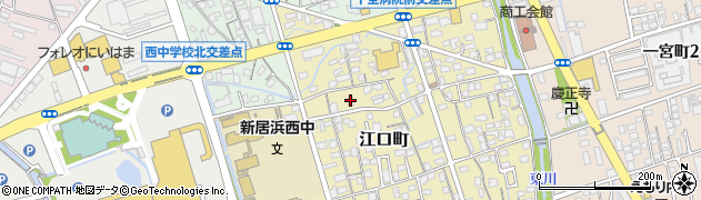 愛媛県新居浜市江口町6周辺の地図