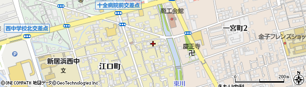 愛媛県新居浜市江口町11周辺の地図