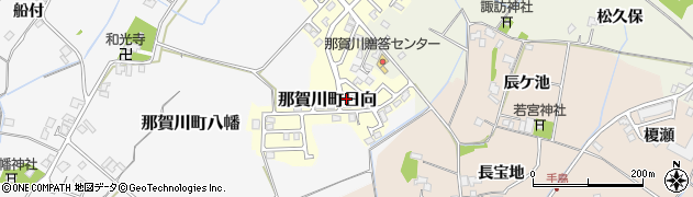 徳島県阿南市那賀川町日向5周辺の地図