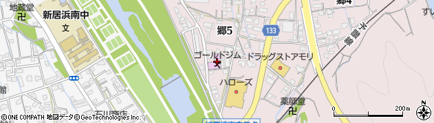 ゴールドジム新居浜愛媛周辺の地図