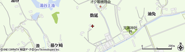 徳島県小松島市櫛渕町（数延）周辺の地図