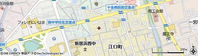 愛媛県新居浜市江口町5周辺の地図