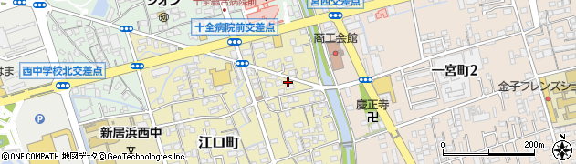 愛媛県新居浜市江口町2周辺の地図